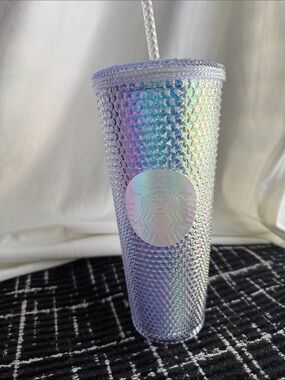 Starbucks Iridescent Studded Cold Cup - Lavender Hologram